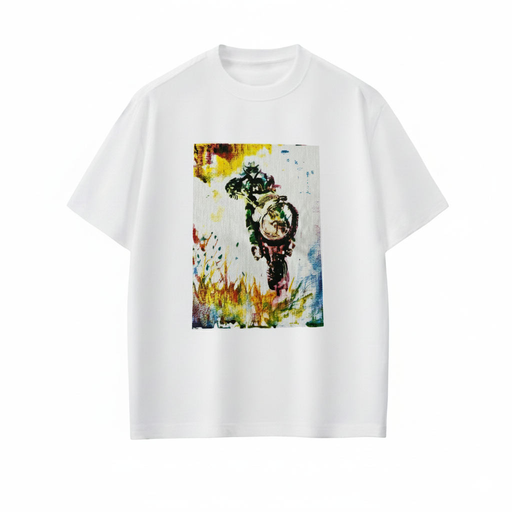 Camiseta moto arte
